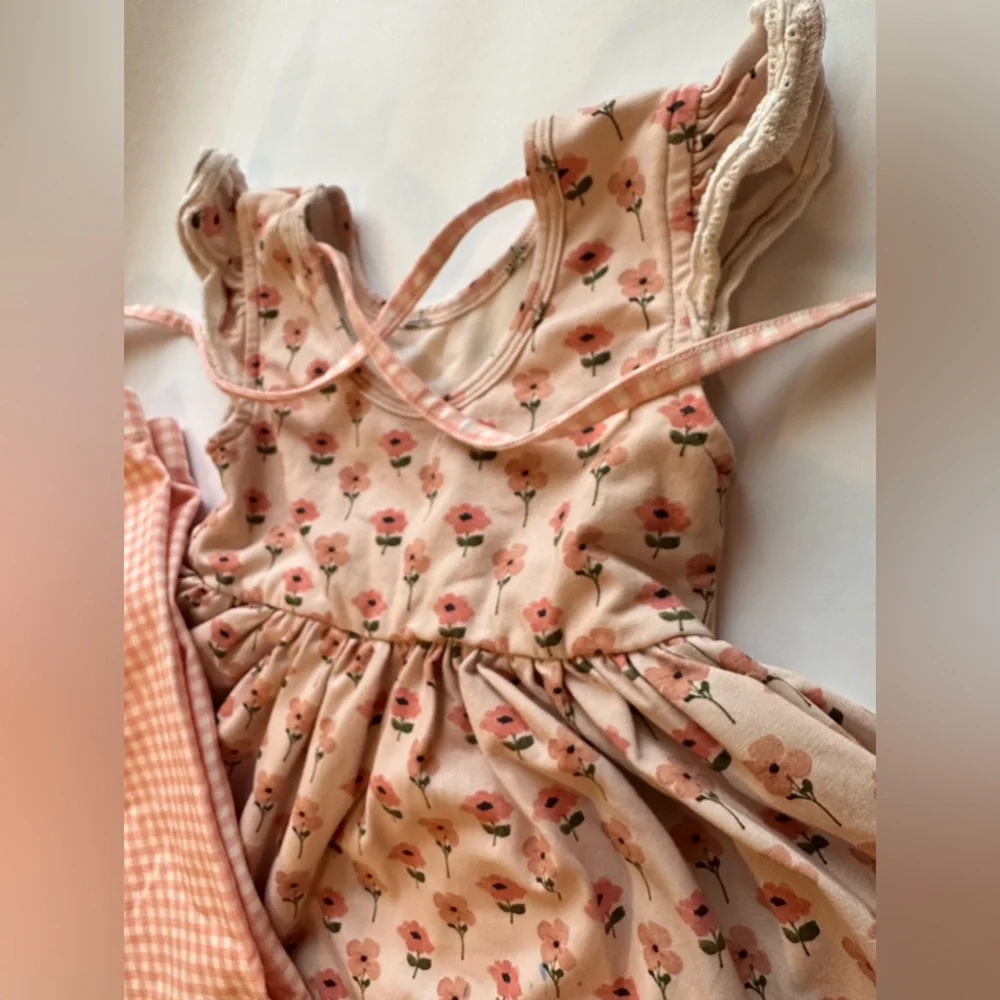 2T (PLAY) love + grow Peach & Gigham Set